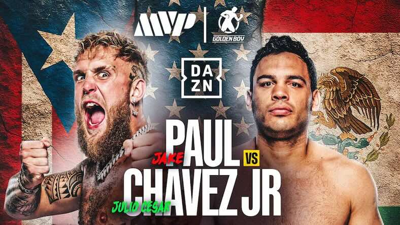 Jake Paul vs. Julio César Chávez Jr. en DAZN