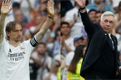 Emotivo adiós a Ancelotti y Modric del Madrid: ovación en el Bernabéu