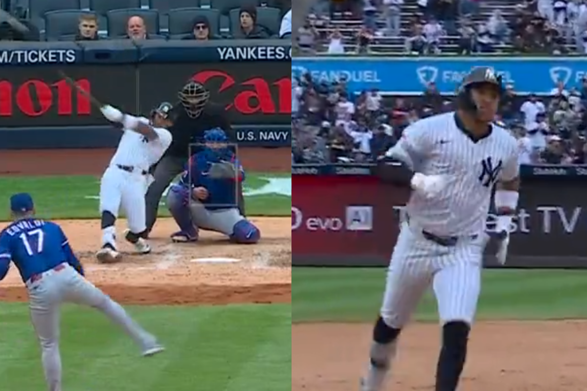 Jorbit vivas pega su primer jonrón en mlb con los yankees