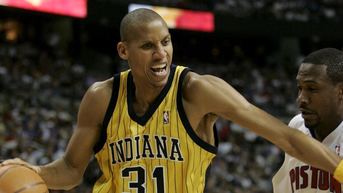 Reggie Miller, con los Indiana Pacers