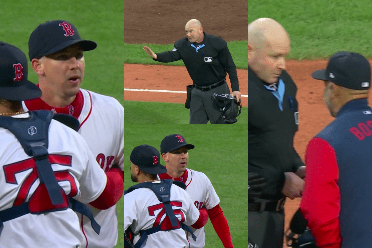 Momento en que walker buehler y alex cora son expulsados