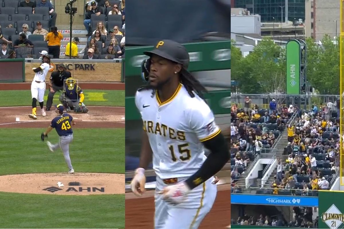 Oneil cruz manda la bola al rio