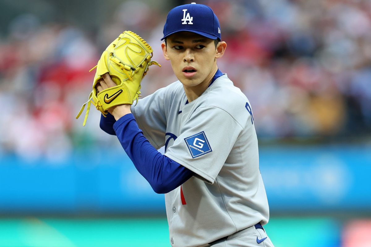 Roki sasaki genera preocupación en dodgers / foto: mlb