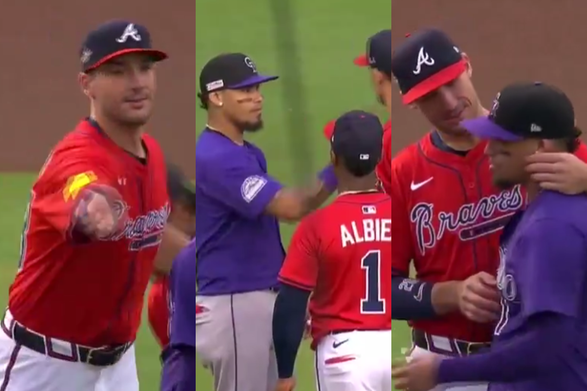 El emotivo reencuentro de orlando arcia con sus ex-compañeros de atlanta