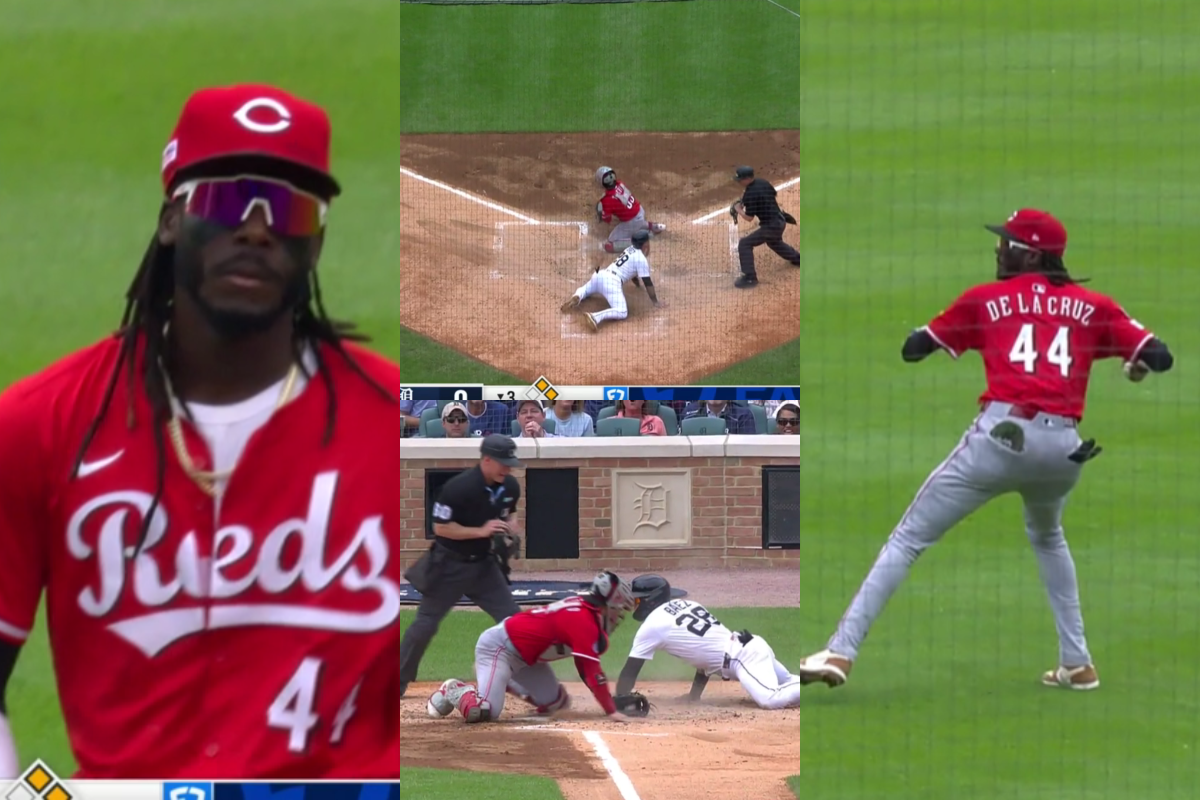 Elly de la cruz enseña a respetar a javy báez con tiro a 98 millas