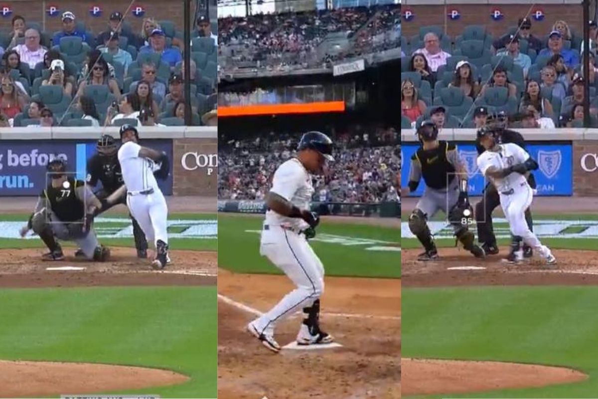 Javier báez muestra su fuerza en el comerica park