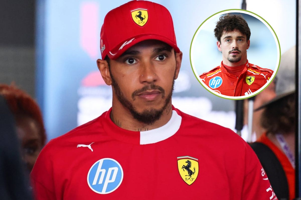 Lewis hamilton reacciona sobre el sf-25
