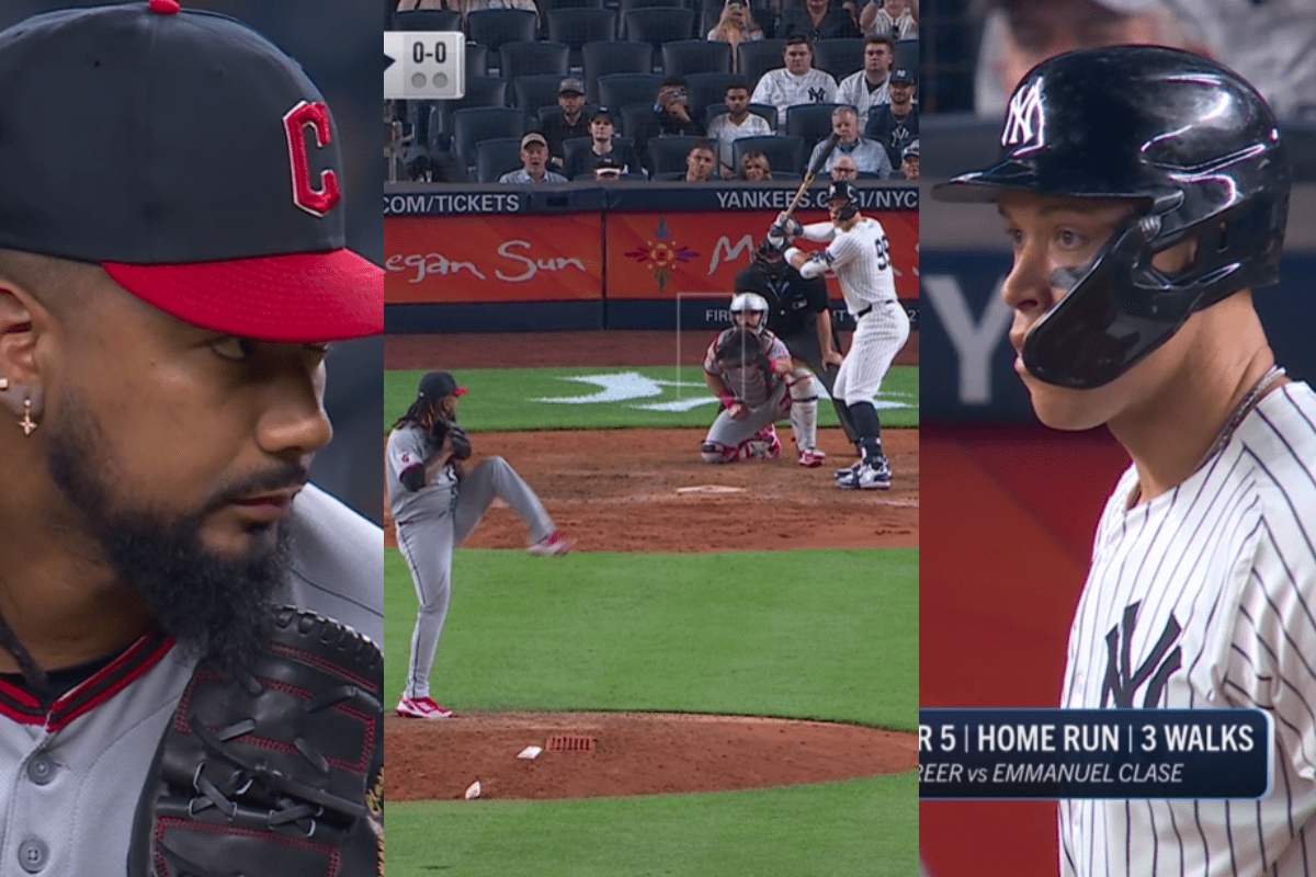 Emmanuel clase reta a aaron judge con cutter a 102 millas