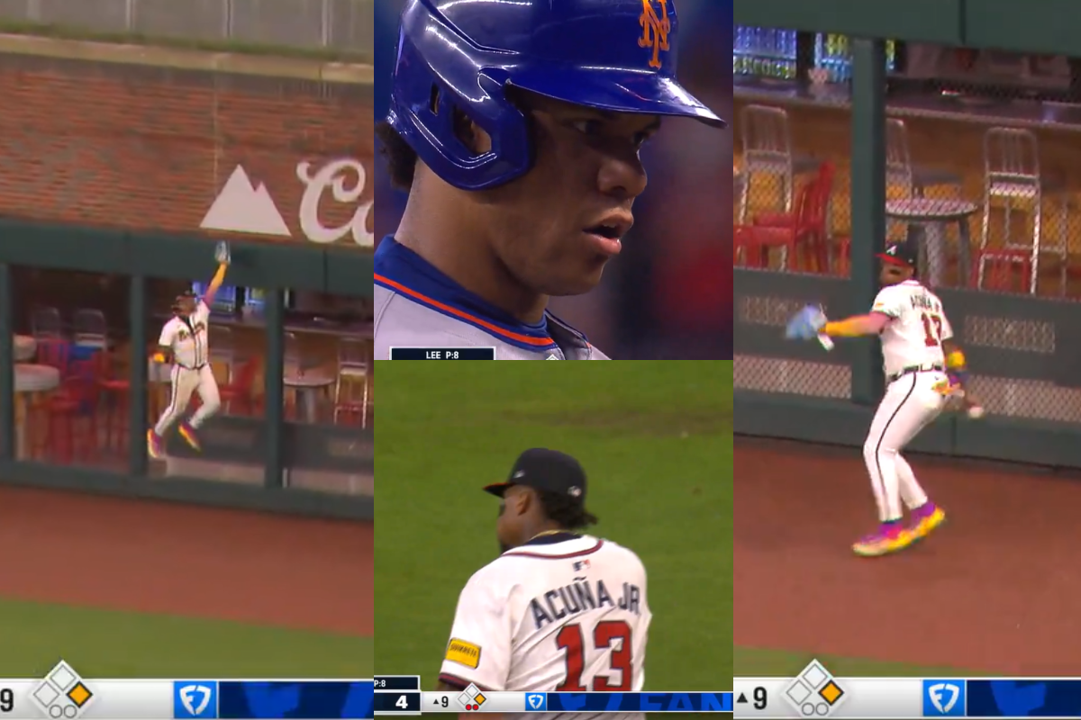 Ronald-acuna-jr-jugada-tiro-juan-soto-primera-base