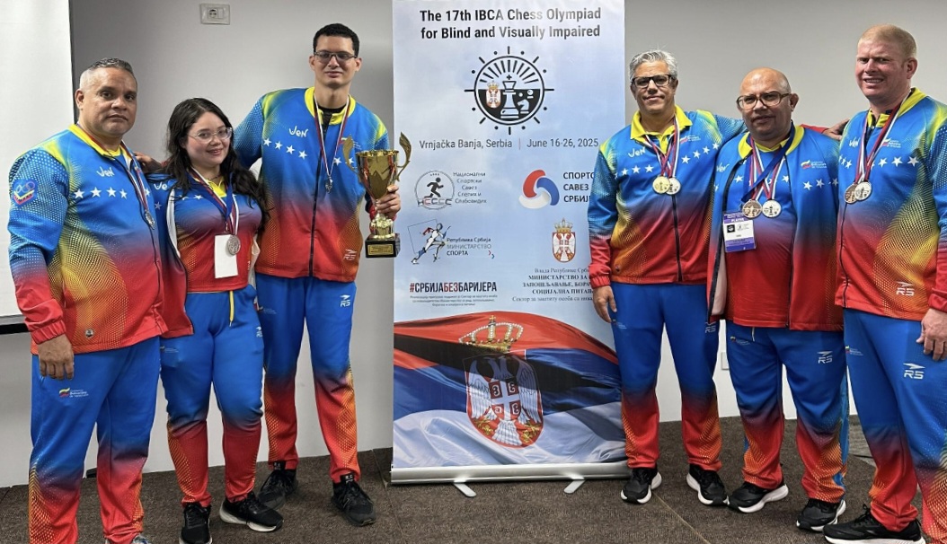 Venezuela hace historia en la XVII olimpiadas de Ajedrez Visual