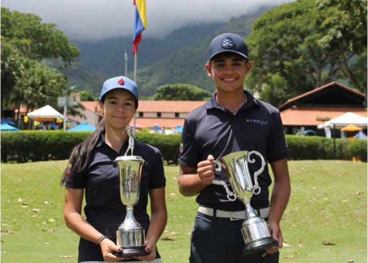 Andrés Martínez y Michelle Barrios monarcas nacionales de Golf