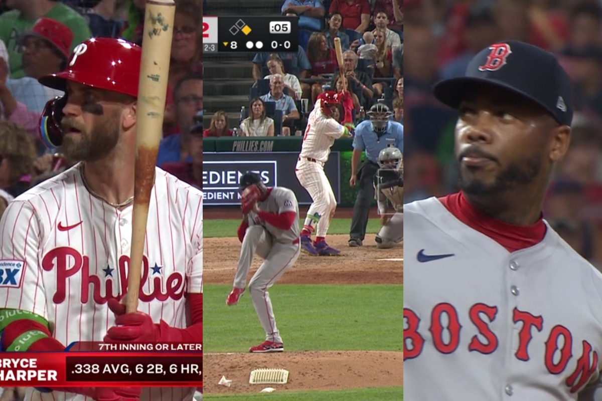 Aroldis chapman vs. Bryce harper en el clutch