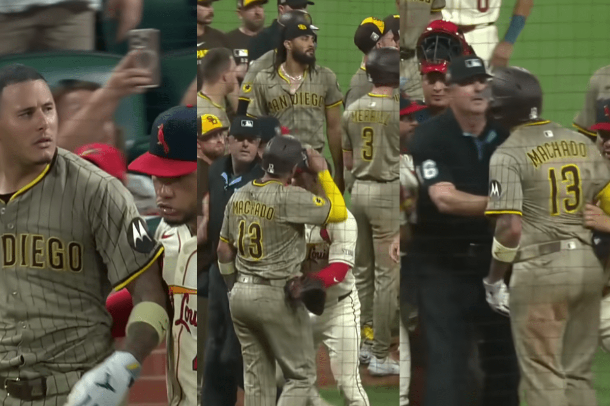 Momento de la acalorada situación entre manny machado y jon jay