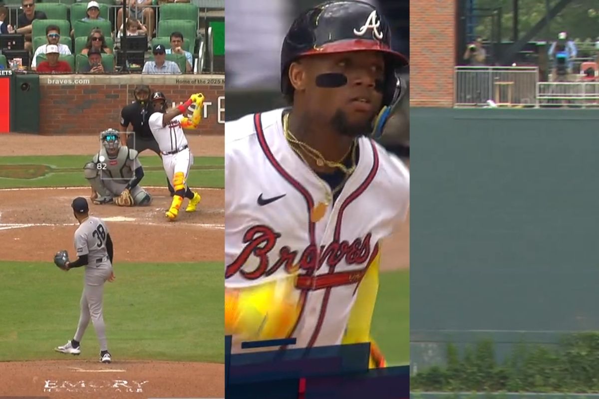 Ronald acuña jr. Saca su poder contra yankees