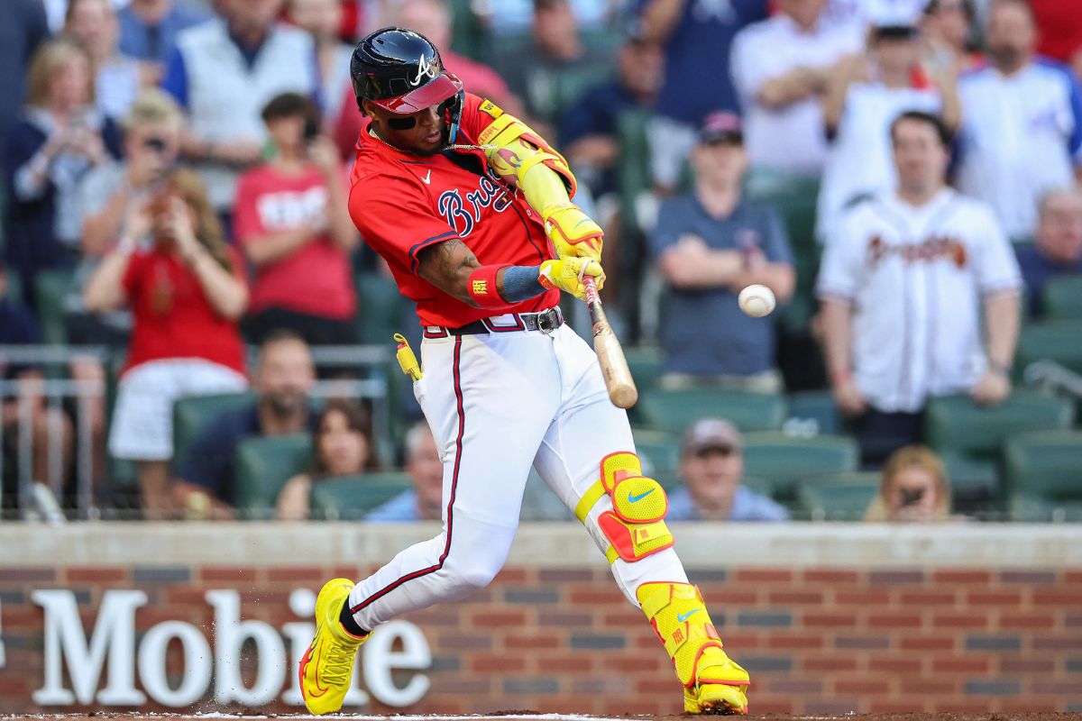 Ronald acuña jr. Llega a una nueva marca / foto: ap
