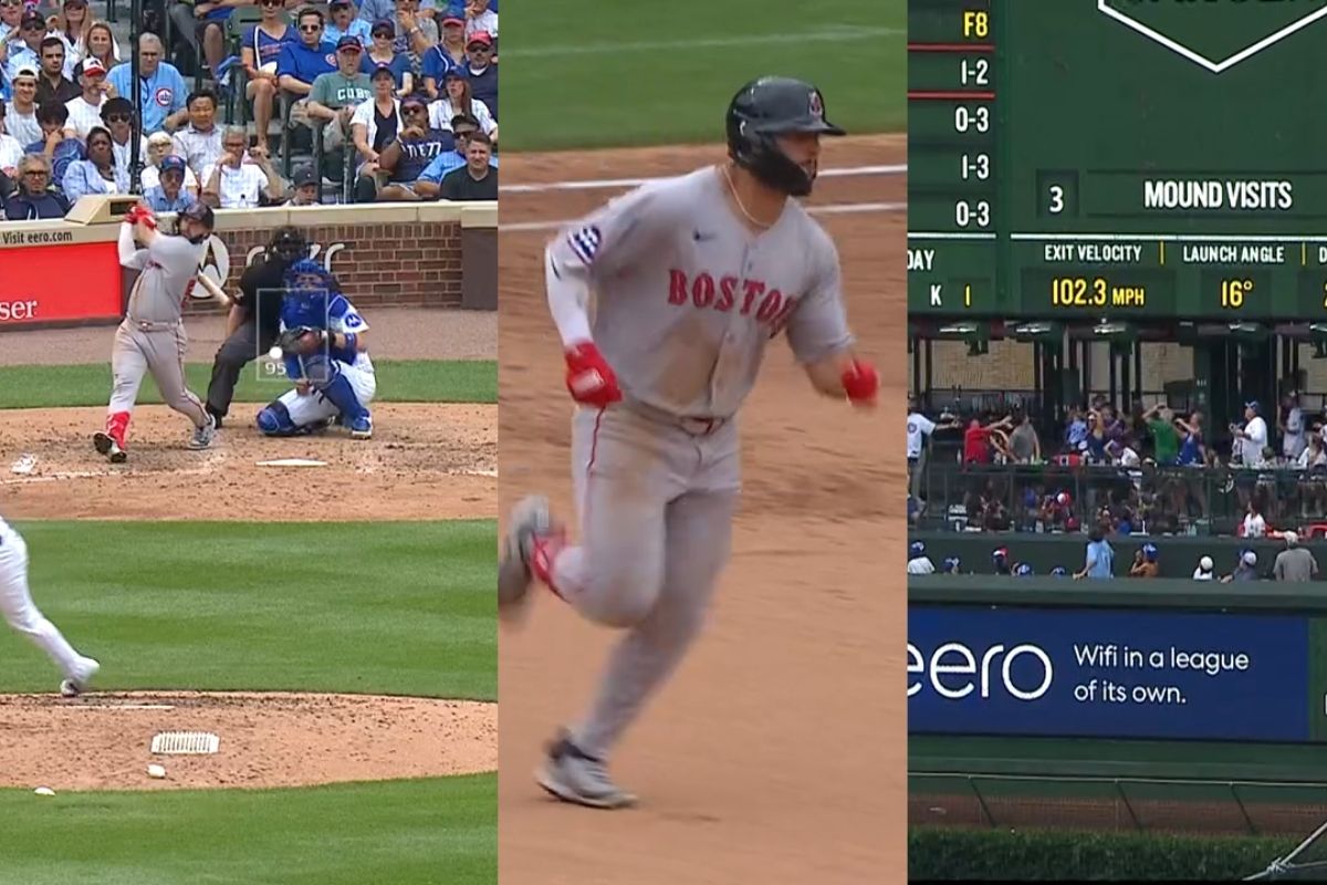 Wilyer abreu descarga su fuerza contra los cubs