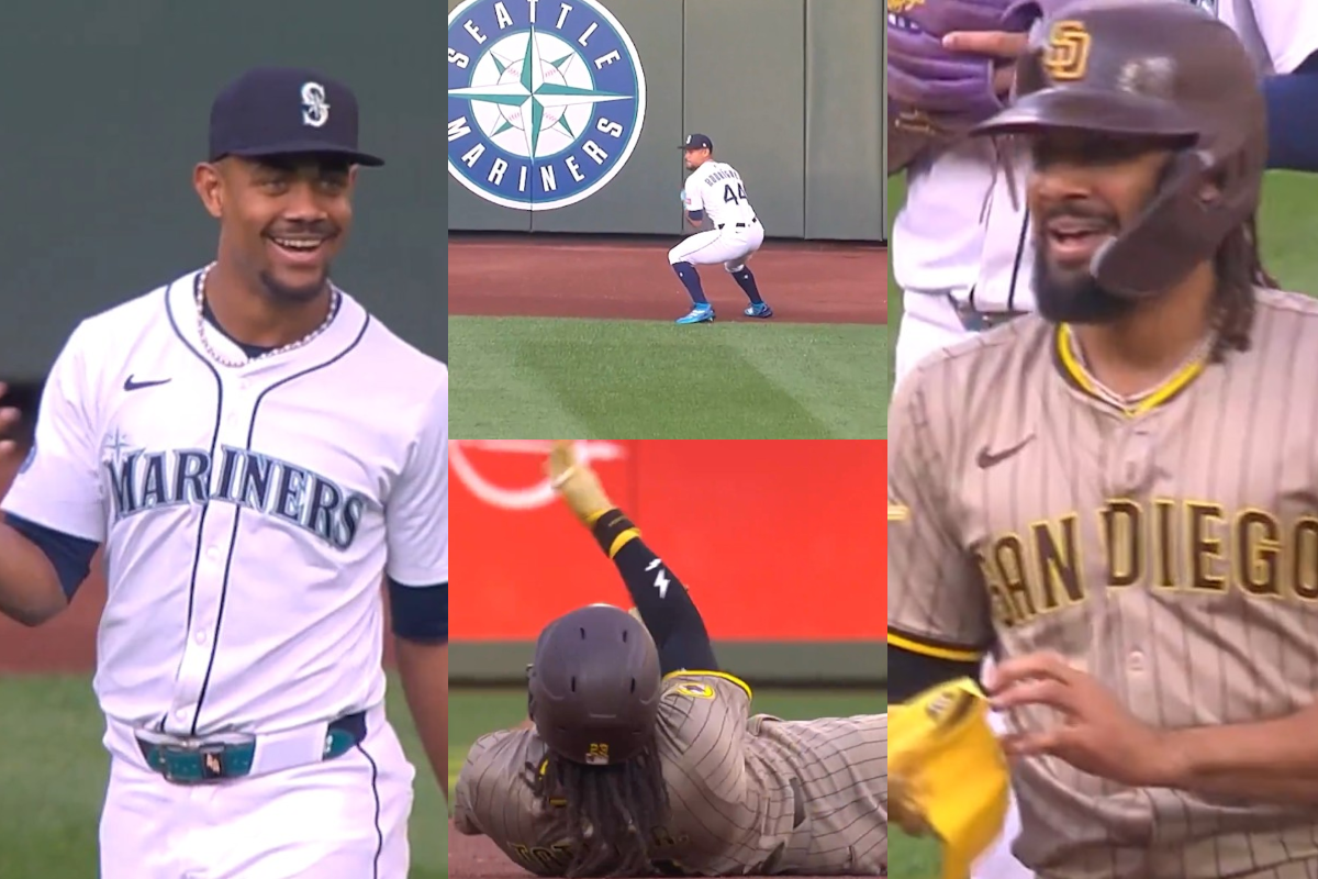 El emotivo momento entre fernando tatis jr y julio rodríguez