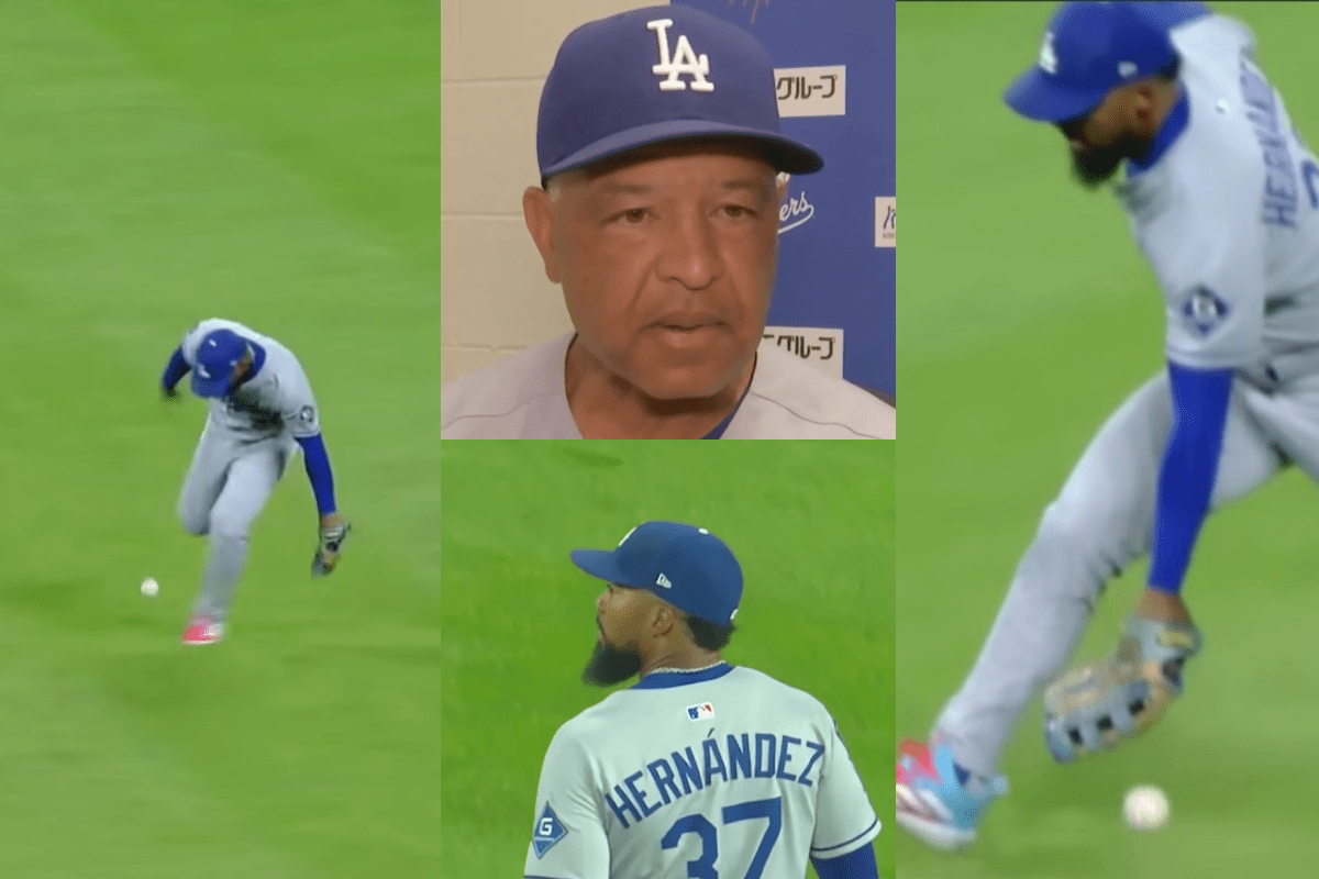 Lo que dijo dave roberts sobre pésima defensiva de teoscar hernández