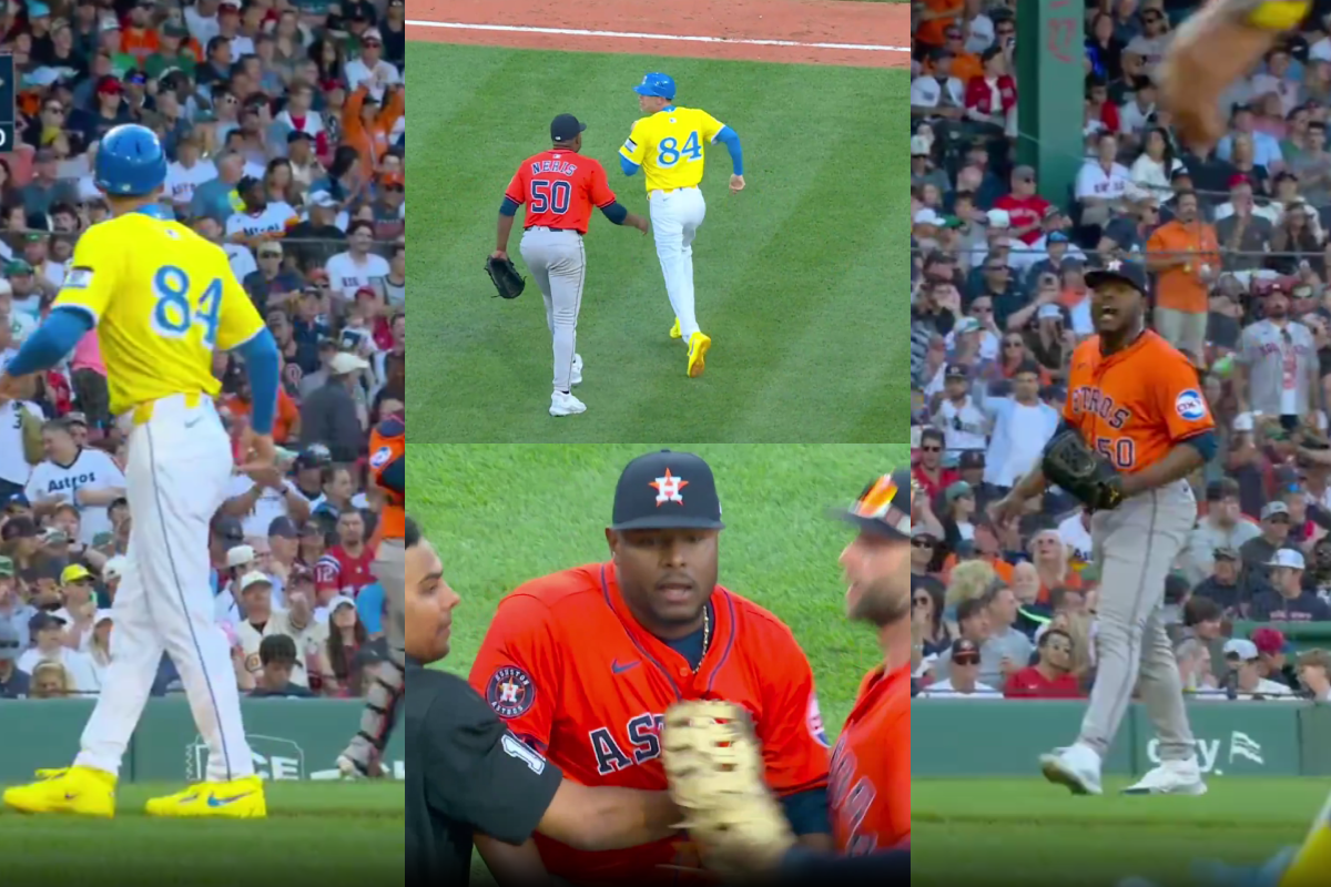 Héctor neris fue sobre coach de boston y se vacían las bancas