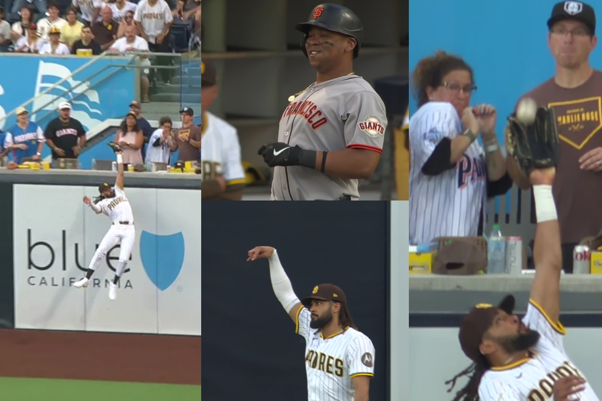 Rafael devers y su reacción ante robo de home run de fernando tatis jr