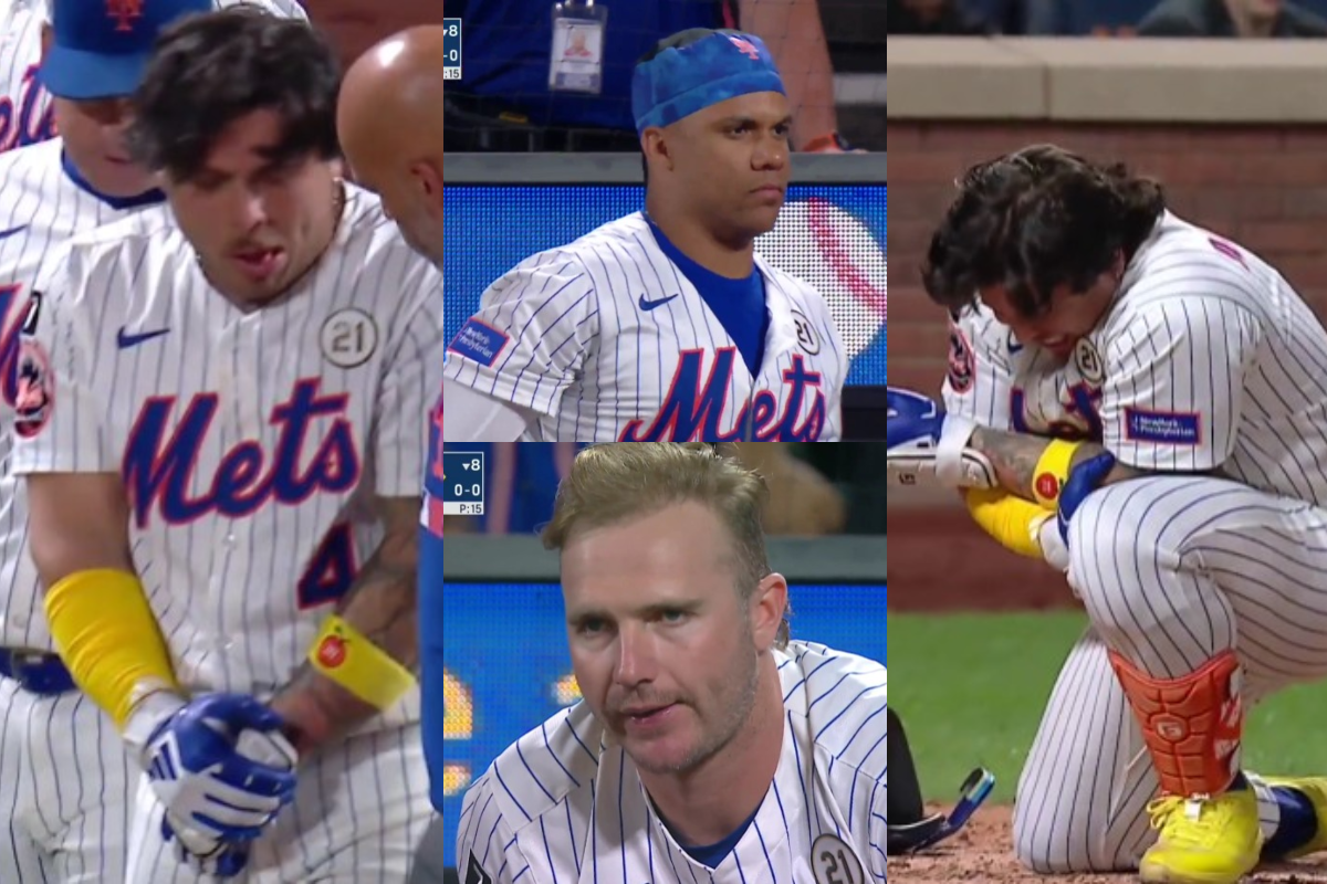 Jugadores de los mets enojados por pelotazo a 100 millas a francisco álvarez