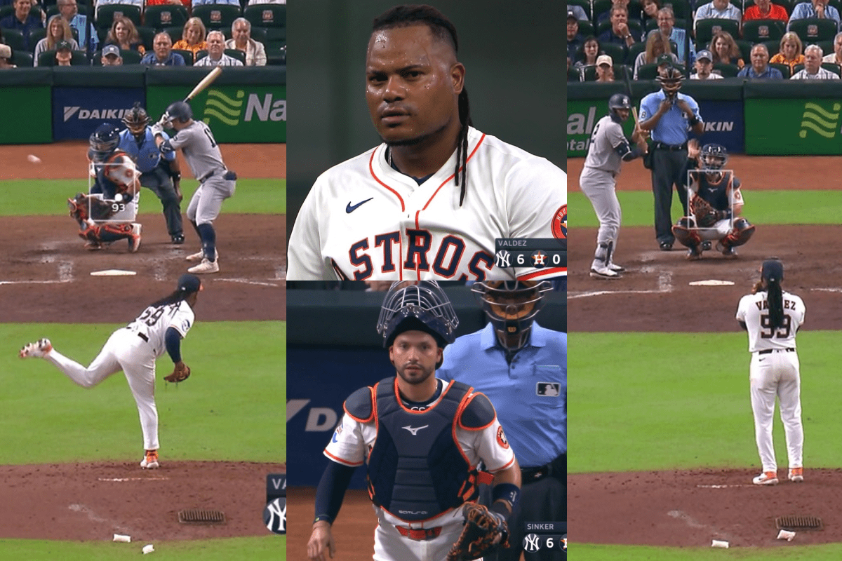 ¿framber valdez golpea apropósito a su receptor por grand slam?