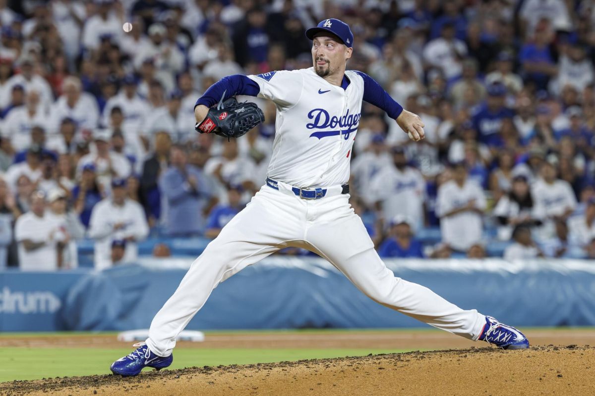 Blake snell brilla en la nlcs / foto: los angeles times