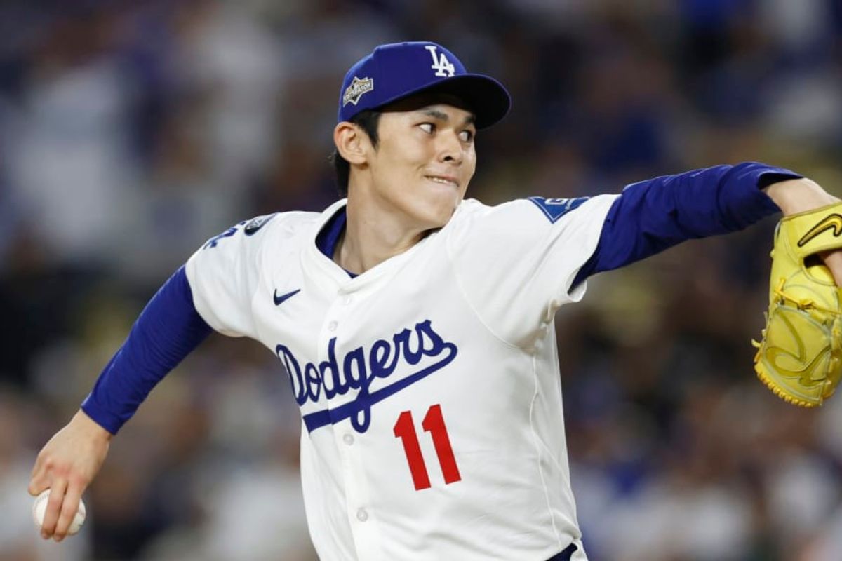 Roki sasaki podría ser el nuevo cerrador de los dodgers / foto: mlb