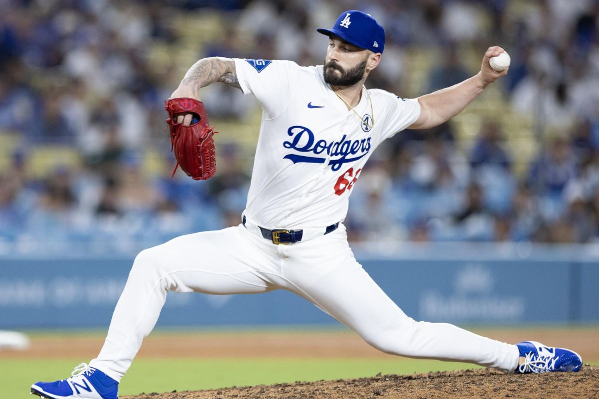 Tanner scott se pierde la nlds con dodgers / foto: los ángeles times