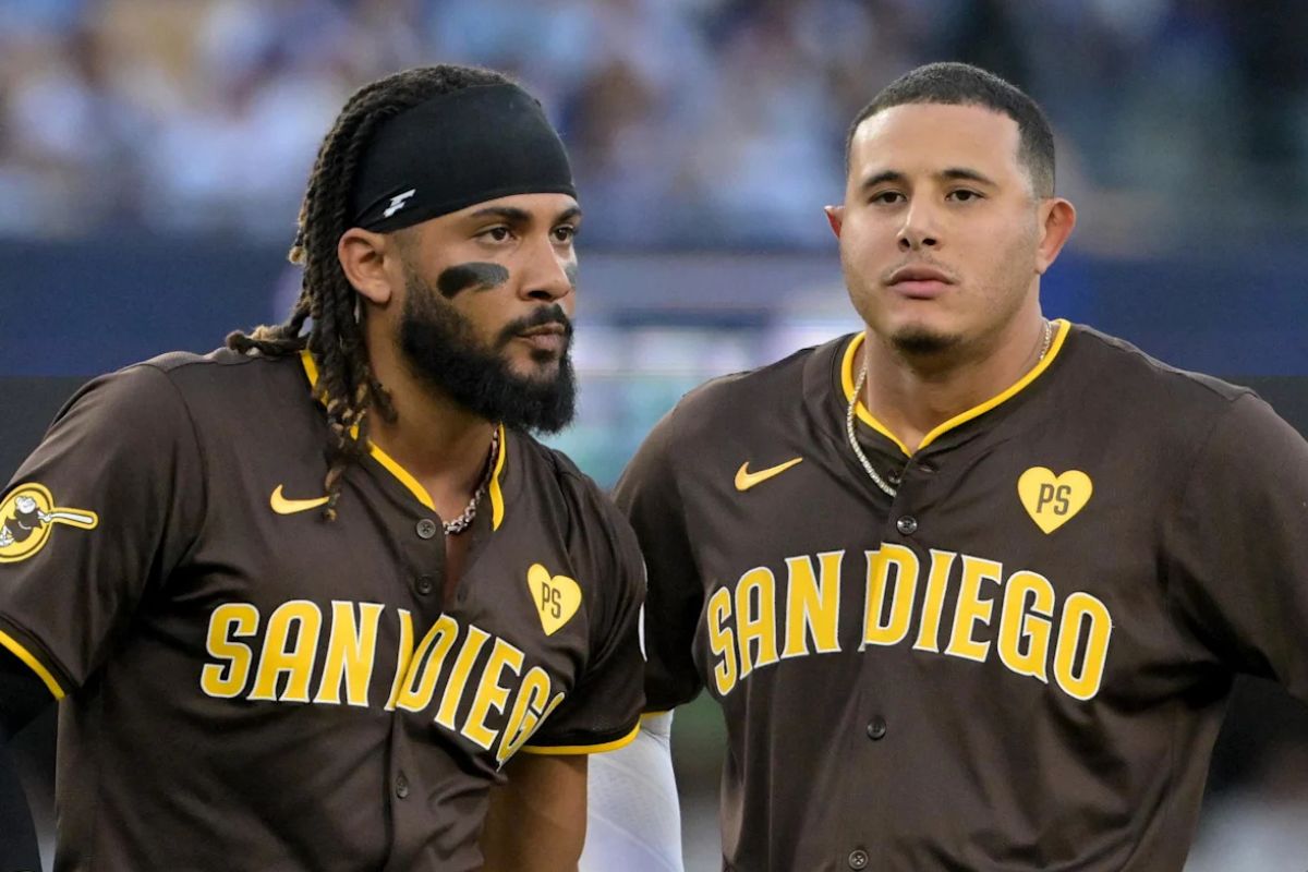 Fernando tatis jr. Y manny machado desaparecidos / foto: los angeles times