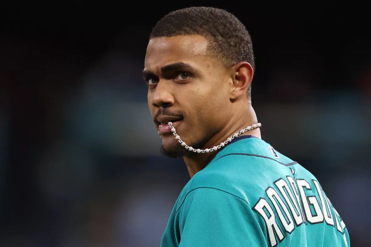 Julio rodríguez expresa su malestar / foto: mlb