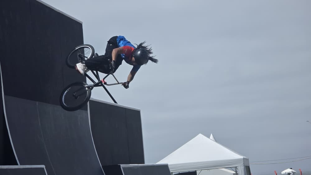 Katherine Díaz finalizó cuarta en BMX libre