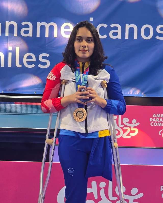 María Celis sumó bronce en paratenis de mesa