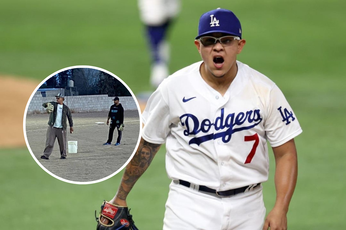 Julio urías reaparece tras largo tiempo y tiene un gran gesto con niños en méxico