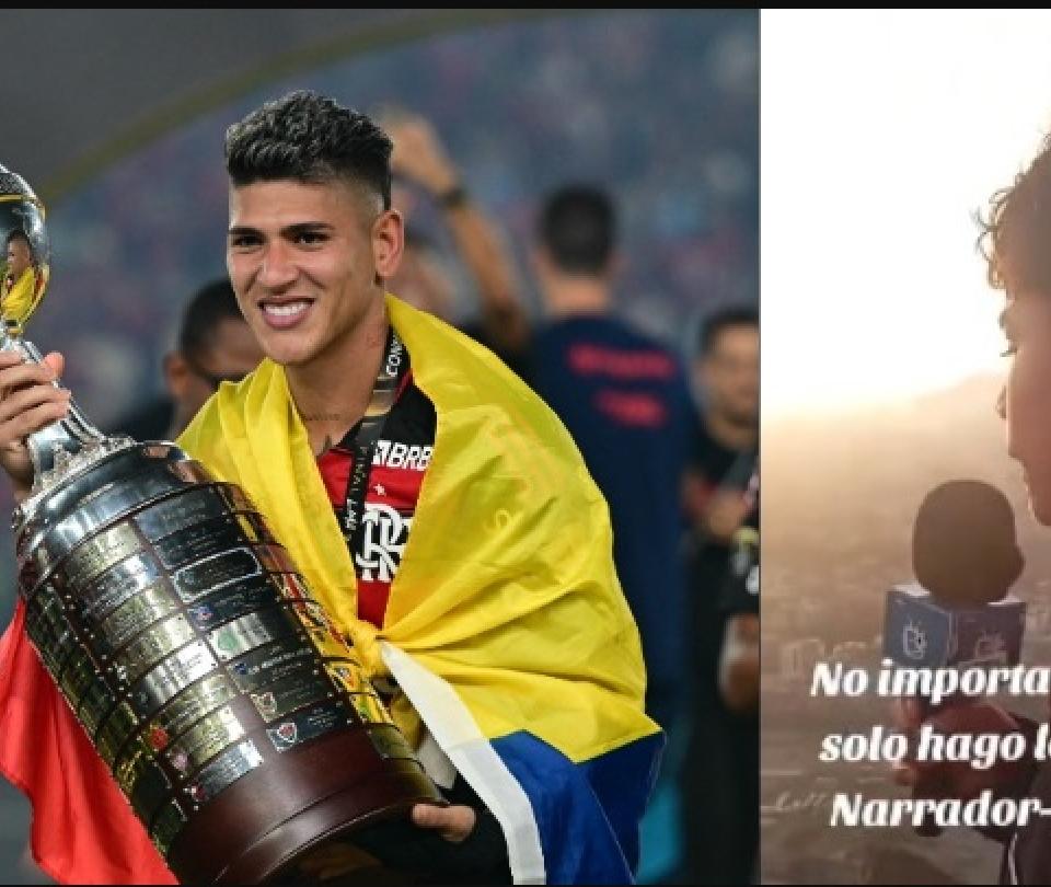 Pol deportes, relator viral en Libertadores: ¡lo narró desde un cerro!