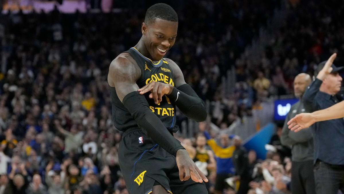 Dennis Schroder, con los Golden State Warriors