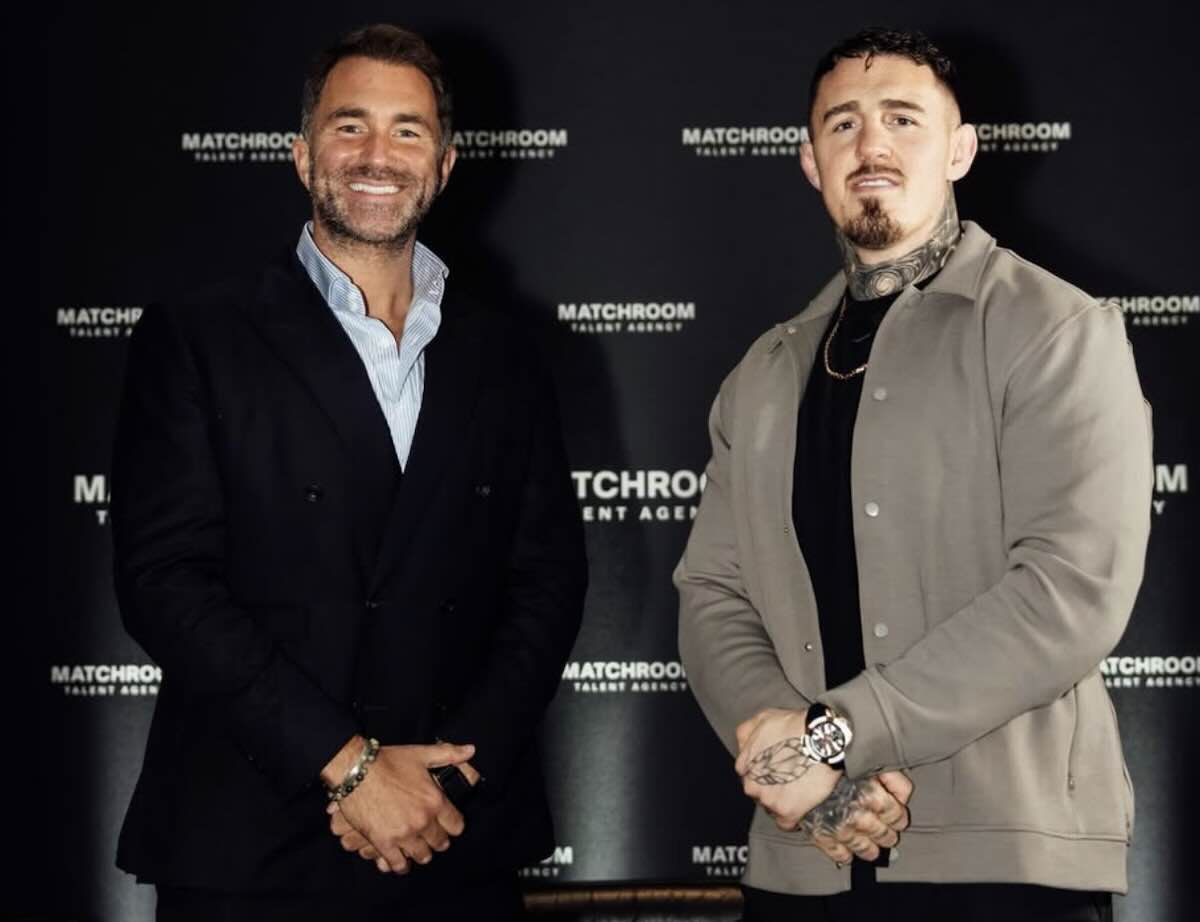 Eddie Hearn y Tom Aspinall