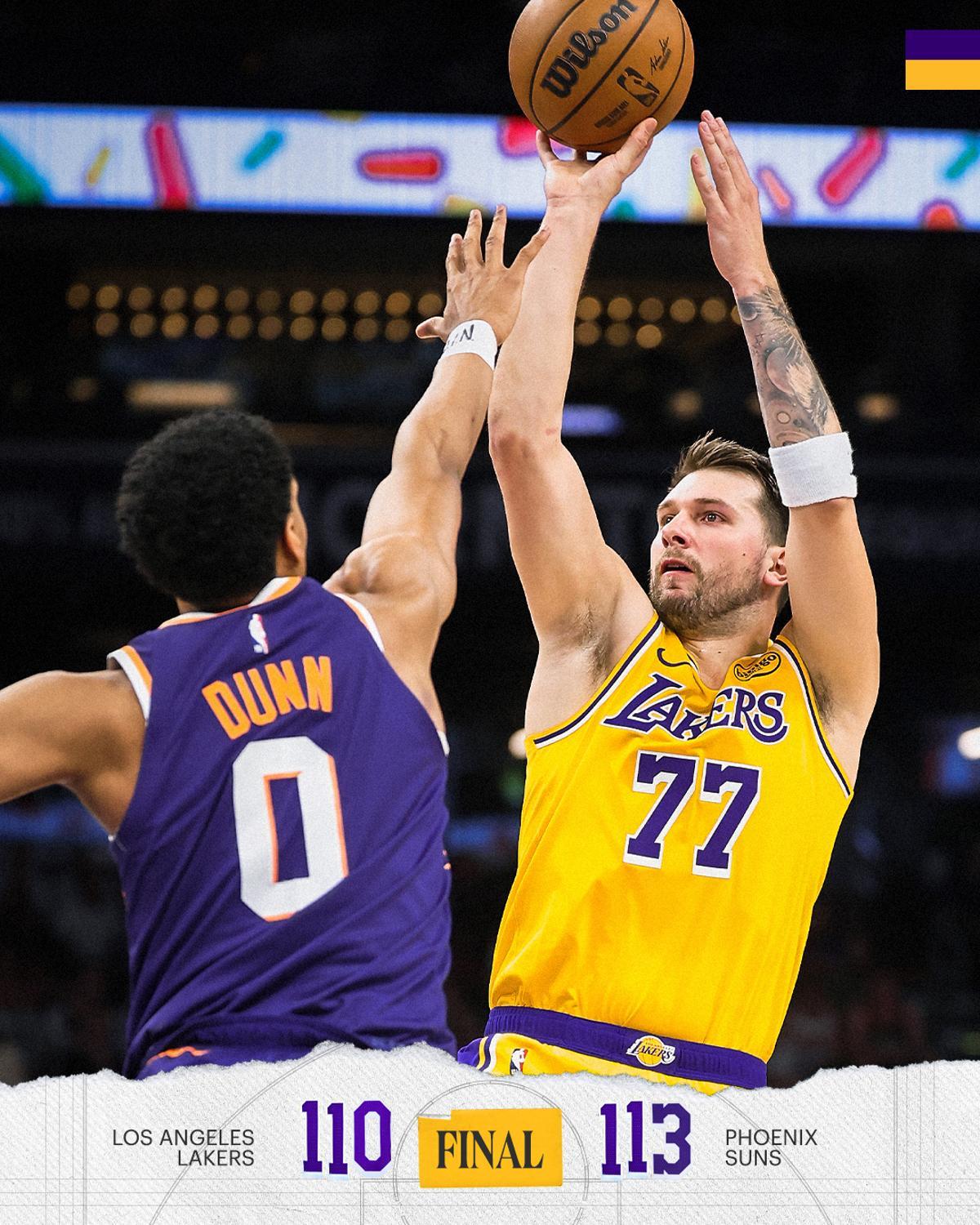 Doncic, durante el partido frente a los Suns