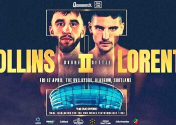 Cristobal Lorente vs Nathaniel Collins en eliminatoria pluma en Escocia