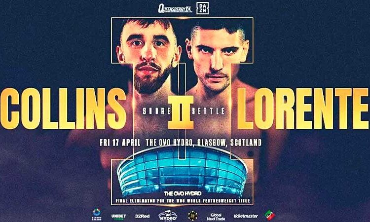 Cristobal Lorente vs Nathaniel Collins en eliminatoria pluma en Escocia