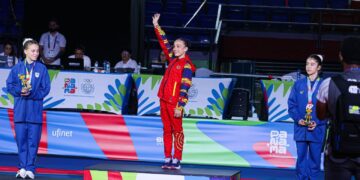 Mia Garcés conquistó oro en gimnasia