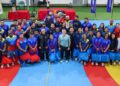 Lucha olímpica equipada para campeonar